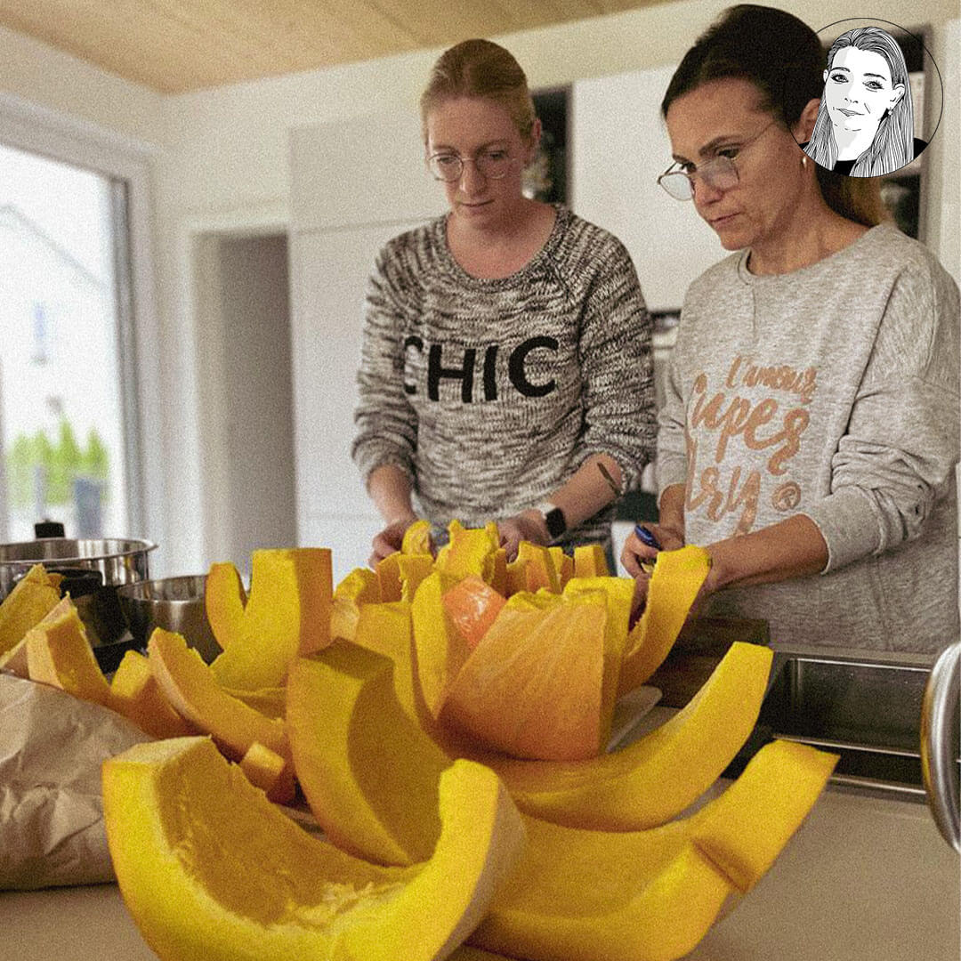 9,9 kg Kürbis, dass sieht nach Arbeit aus