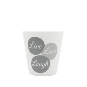 Krasilnikoff Becher „Live Love Laugh“