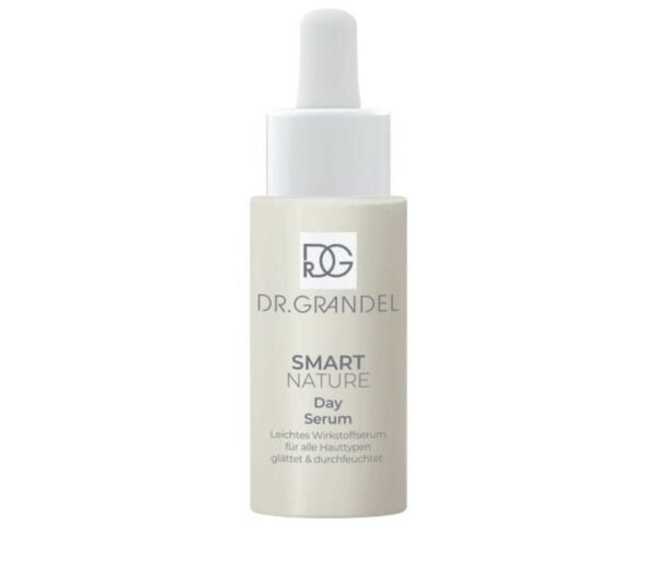 DR. GRANDEL
SMART NATURE
Day Serum
Glättendes Wirkstoffserum

leichtes Wirkstoffserum für alle Hauttypen I glättet & durchfeuchtet