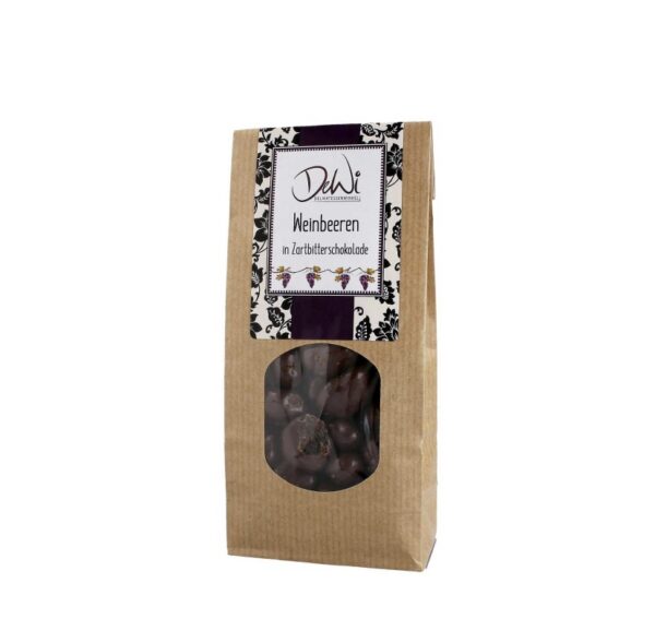 DeWi: Weinbeeren in Zartbitterschokolade, 150g