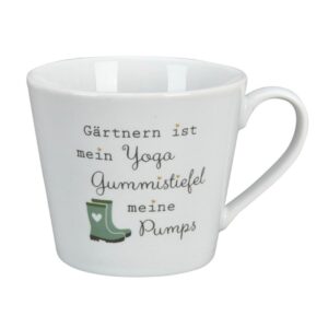 Krasilnikoff: Tasse „Gärtnern ist mein Yoga“