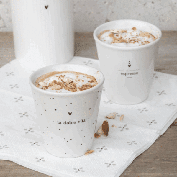 Bastion Collections: Espressobecher Paperlook, „Mi Amor“ schwarz – Bild 2