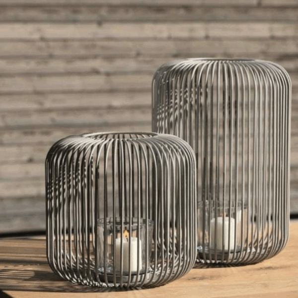 WMG: Windlicht „Pino“ umbra, Höhe 45cm – Bild 2