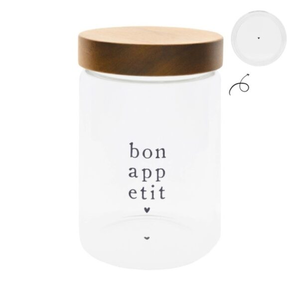 Bastion Collections: Vorratsglas „Bon Appetit“ Groß