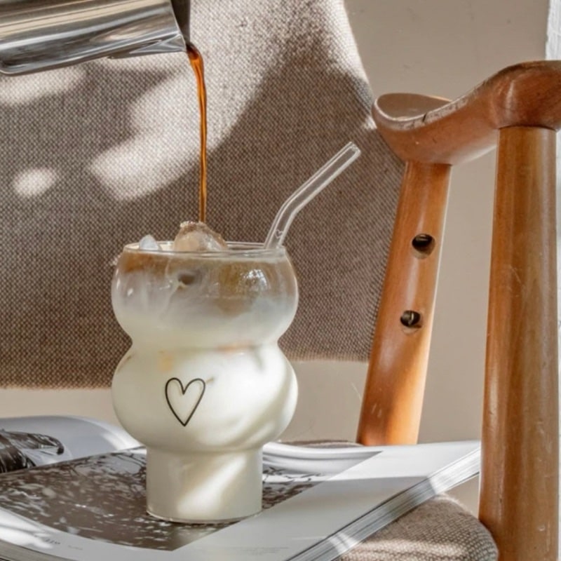 Eulenschnitt Double Bubble Glas Herz – Bild 3