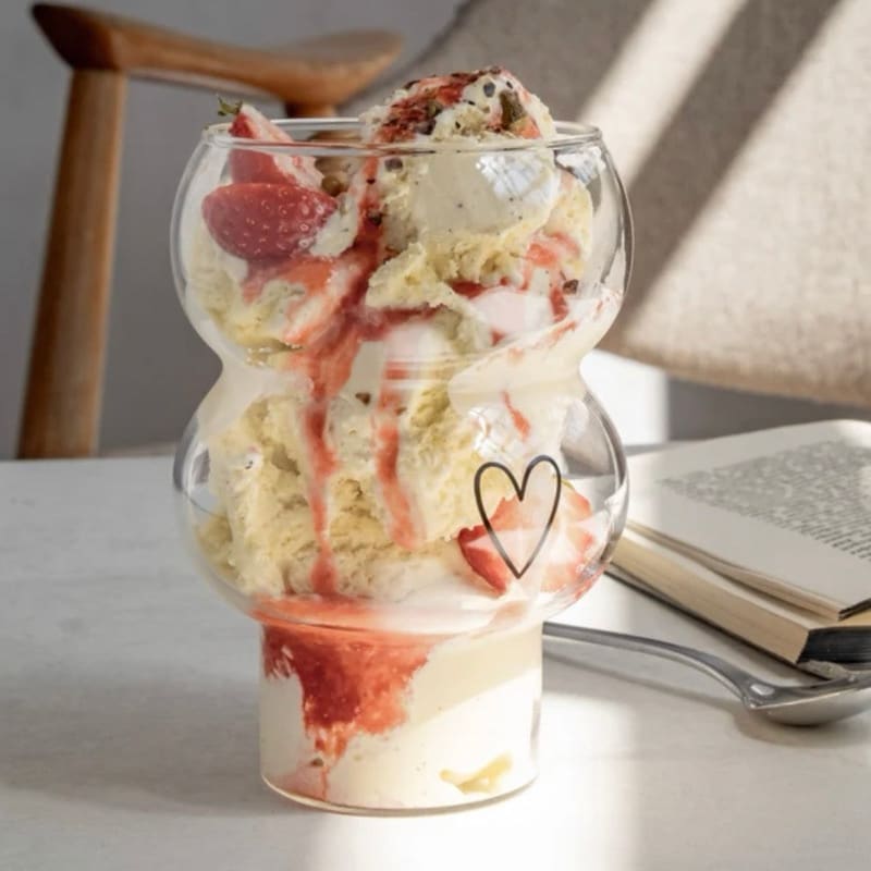 Eulenschnitt Double Bubble Glas Herz – Bild 4