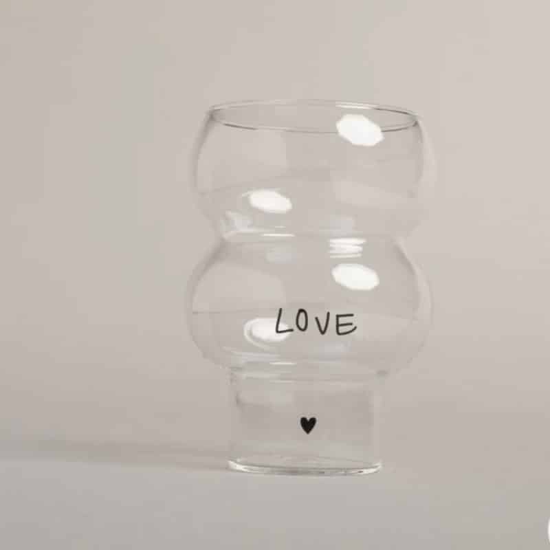 Eulenschnitt Double Bubble Glas Love