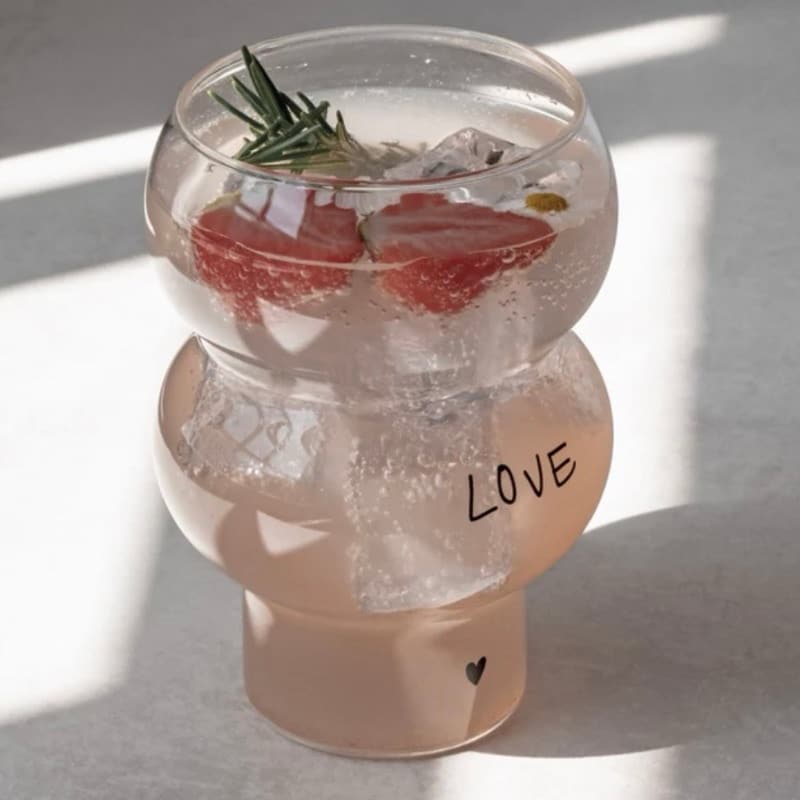 Eulenschnitt Double Bubble Glas Love – Bild 3