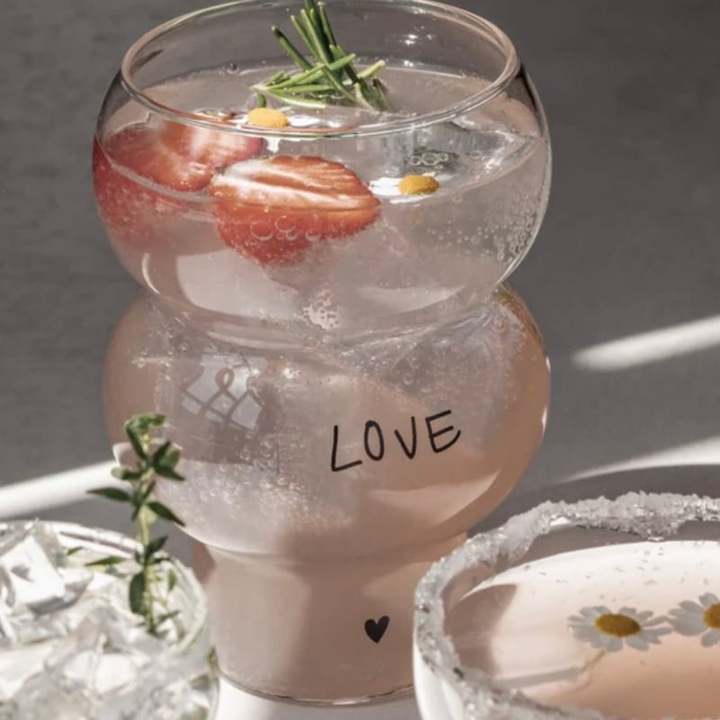 Eulenschnitt Double Bubble Glas Love – Bild 4