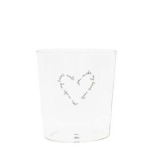 Bastion Collections Trinkglas "You make my heart smile"